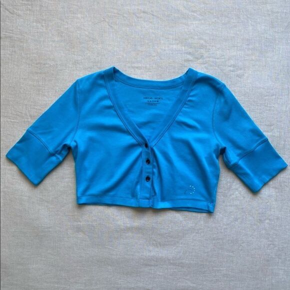 MARC CAIN SPORTS Cropped Button Front Top - Picture 2 of 11